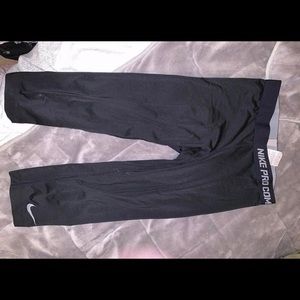 Nike Pro Combat Crop Black Leggings